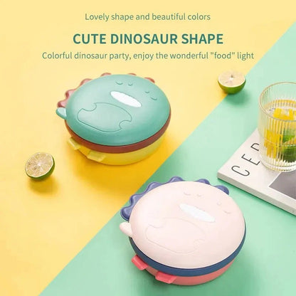 Dinosaur Kids' Thermal Bowl – Stainless Steel Insulated Baby Feeding Bowl – Food Warmer Bowl