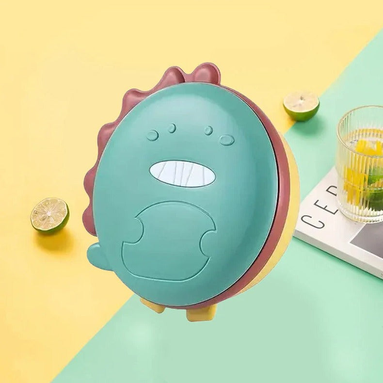 Dinosaur Kids' Thermal Bowl – Stainless Steel Insulated Baby Feeding Bowl – Food Warmer Bowl