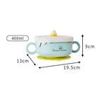 Kids Insulated Bowl with Lid – Double-Layer Stainless Steel Baby Bowl