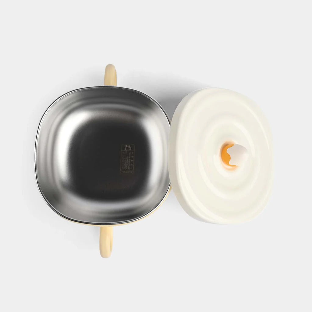 Kids Insulated Bowl with Lid – Double-Layer Stainless Steel Baby Bowl