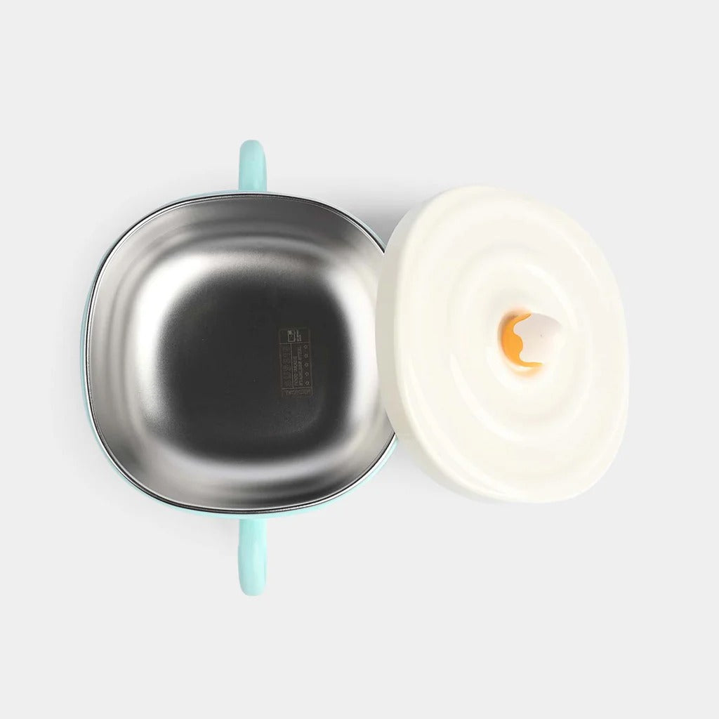 Kids Insulated Bowl with Lid – Double-Layer Stainless Steel Baby Bowl