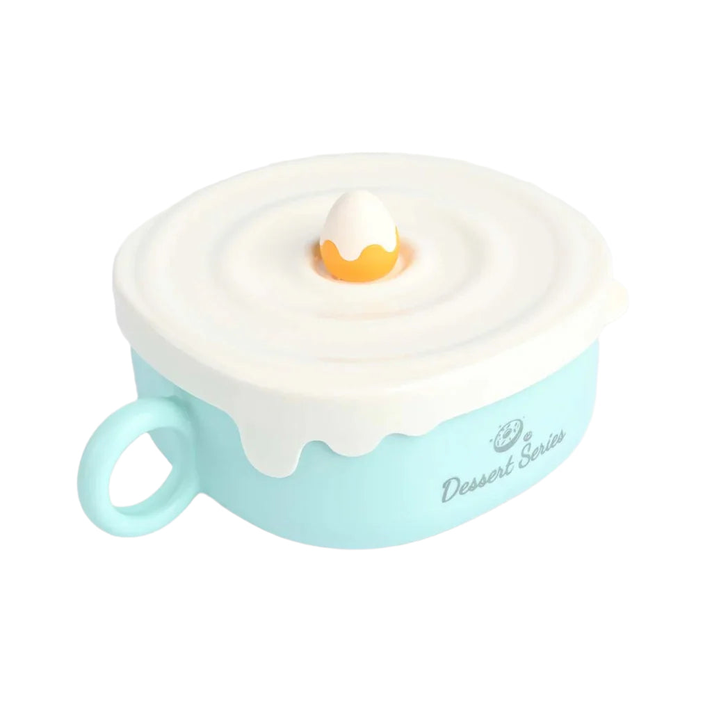 Kids Insulated Bowl with Lid – Double-Layer Stainless Steel Baby Bowl