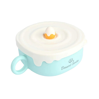 Kids Insulated Bowl with Lid – Double-Layer Stainless Steel Baby Bowl