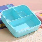 Kids Elephant Stackable Bento Lunch Box – Multi-Compartment Container with Sauce Pot