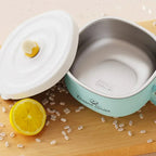 Kids Insulated Bowl with Lid – Double-Layer Stainless Steel Baby Bowl