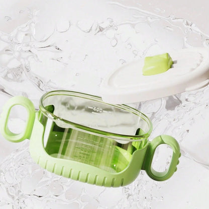 Toddler Feeding Set – Non-Slip Silicone Bowl & Straw Sippy Cup (Food-Grade PP & Silicone)