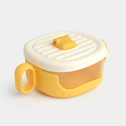 Toddler Feeding Set – Non-Slip Silicone Bowl & Straw Sippy Cup (Food-Grade PP & Silicone)