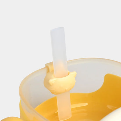Toddler Feeding Set – Non-Slip Silicone Bowl & Straw Sippy Cup (Food-Grade PP & Silicone)