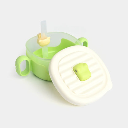 Toddler Feeding Set – Non-Slip Silicone Bowl & Straw Sippy Cup (Food-Grade PP & Silicone)