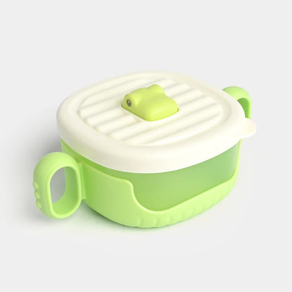 Toddler Feeding Set – Non-Slip Silicone Bowl & Straw Sippy Cup (Food-Grade PP & Silicone)