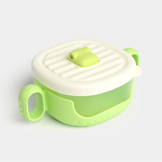 Toddler Feeding Set – Non-Slip Silicone Bowl & Straw Sippy Cup (Food-Grade PP & Silicone)