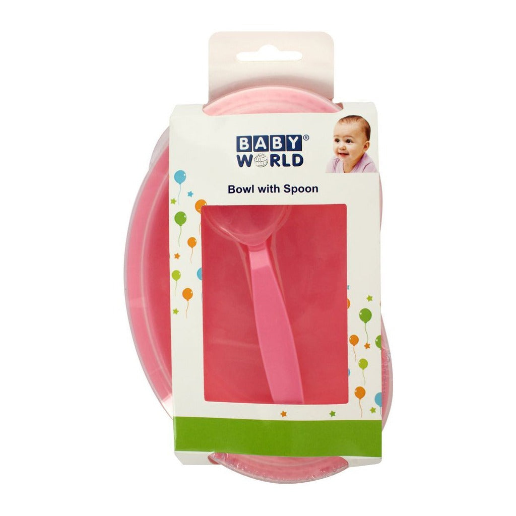 Baby Feeding Bowl & Spoon Set – Microwave Safe Bowl for Baby's First Foods