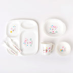 5-Piece Kids Dinnerware Set – BPA-Free Divided Plate Tableware For Kids