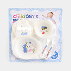 5-Piece Kids Dinnerware Set – BPA-Free Divided Plate Tableware For Kids