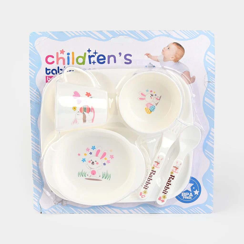 5-Piece Kids Dinnerware Set – BPA-Free Divided Plate Tableware For Kids