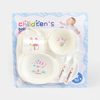 5-Piece Kids Dinnerware Set – BPA-Free Divided Plate Tableware For Kids