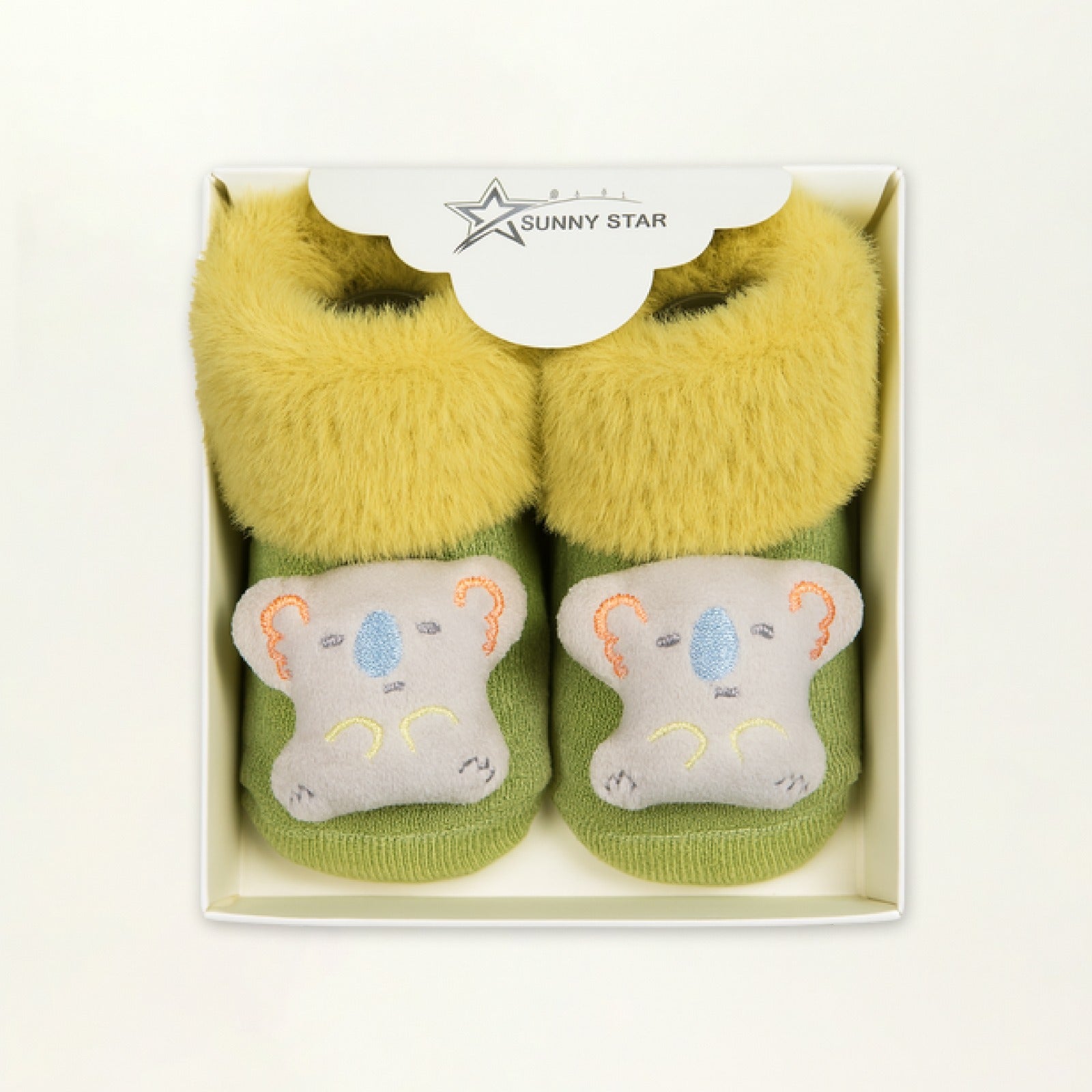 Baby Booties – Infant Soft Socks (Grey Koala)
