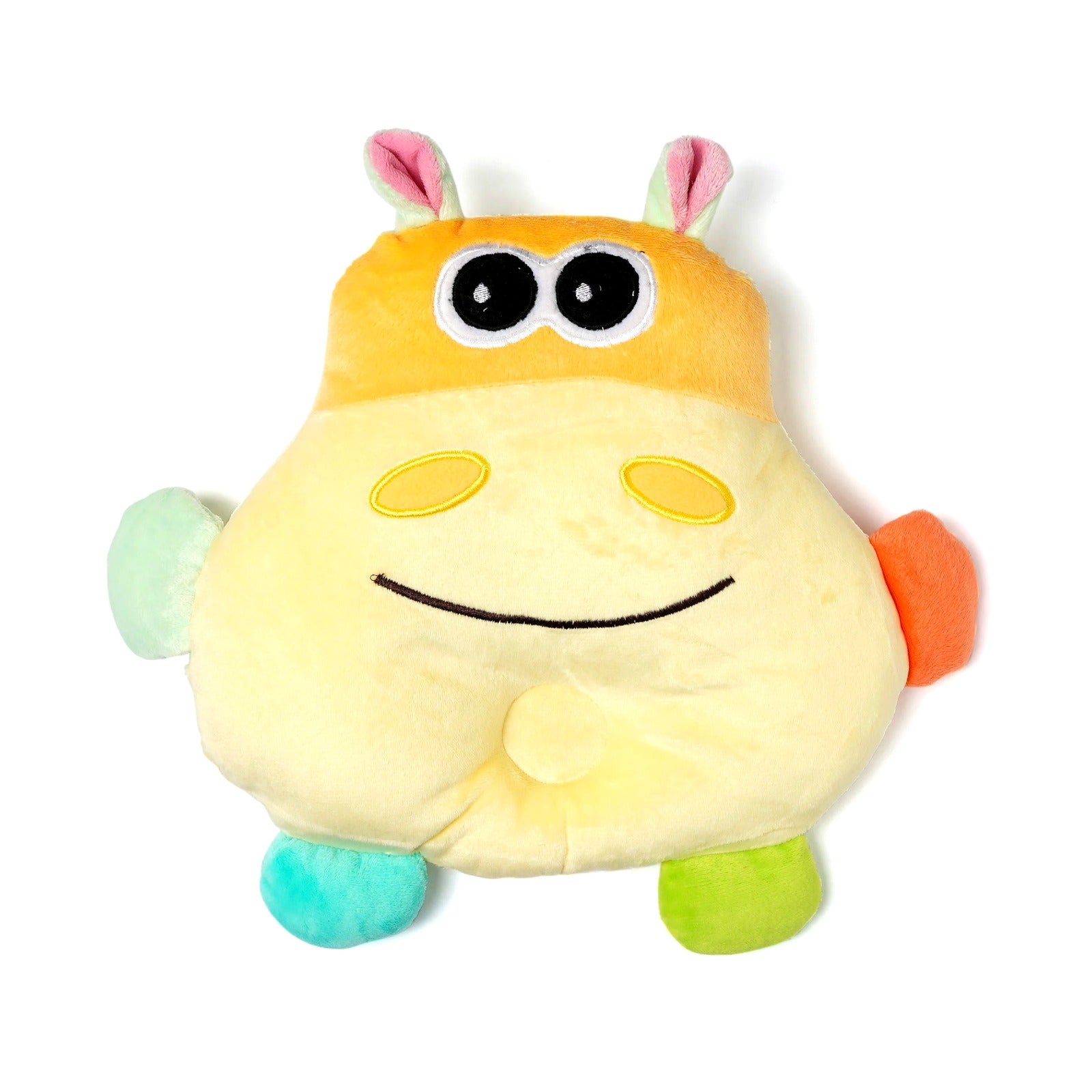 Hippo Baby Soft Plush Head Pillow – Baby Head Shaping Pillow