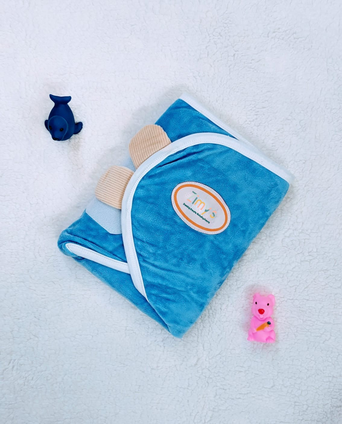 Kidzo Premium Velvet Baby Swaddle Wrap - Soft, Warm & Adjustable Newborn Blanket