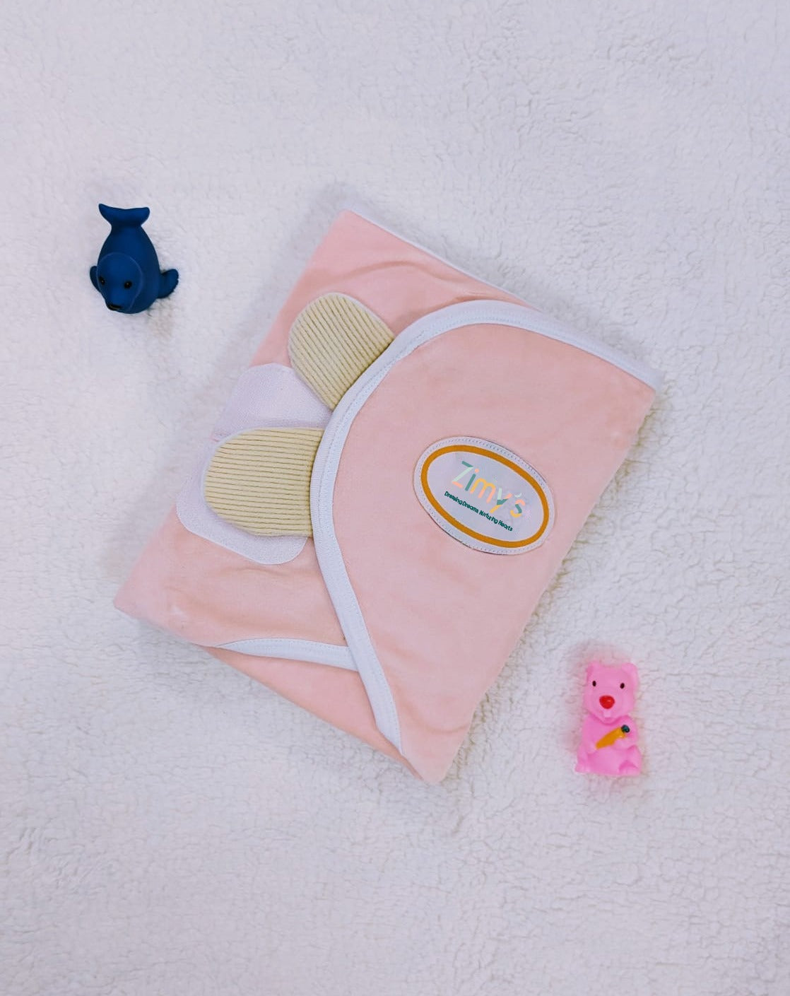 Kidzo Premium Velvet Baby Swaddle Wrap - Soft, Warm & Adjustable Newborn Blanket
