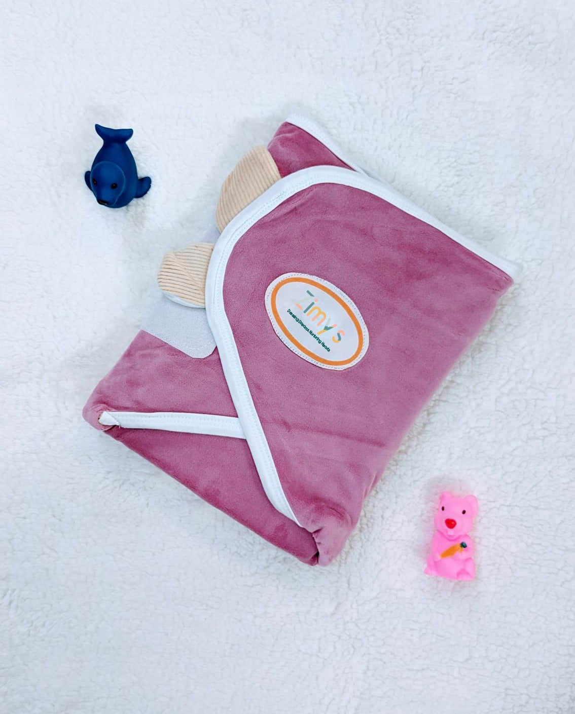 Kidzo Premium Velvet Baby Swaddle Wrap - Soft, Warm & Adjustable Newborn Blanket