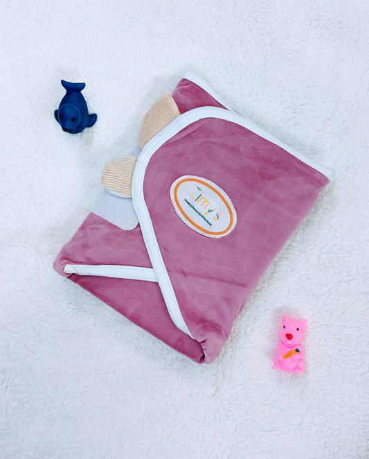 Kidzo Premium Velvet Baby Swaddle Wrap - Soft, Warm & Adjustable Newborn Blanket
