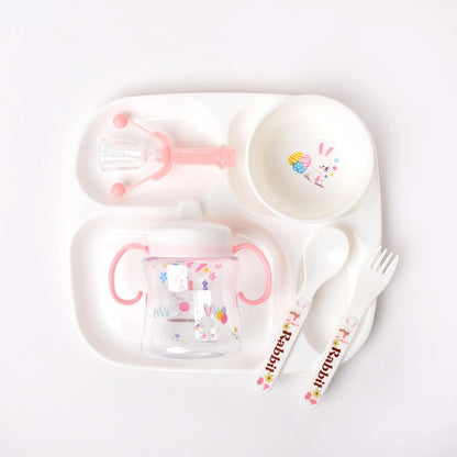 5-Piece Baby Dinnerware Set – BPA-Free Divided Plate Tableware For Babies