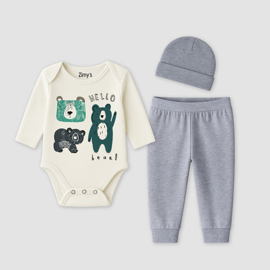 Hello Bear 3-Piece Set