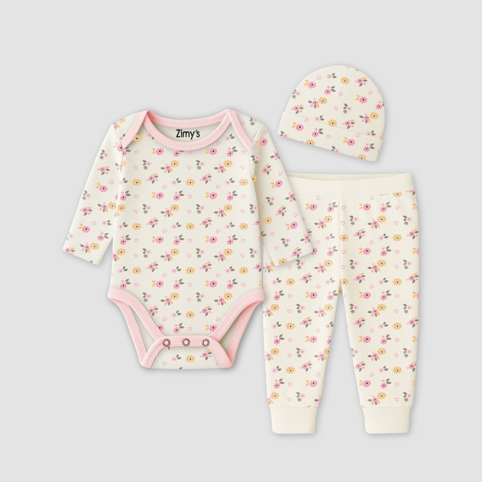 Pink Petals 3-Piece Set