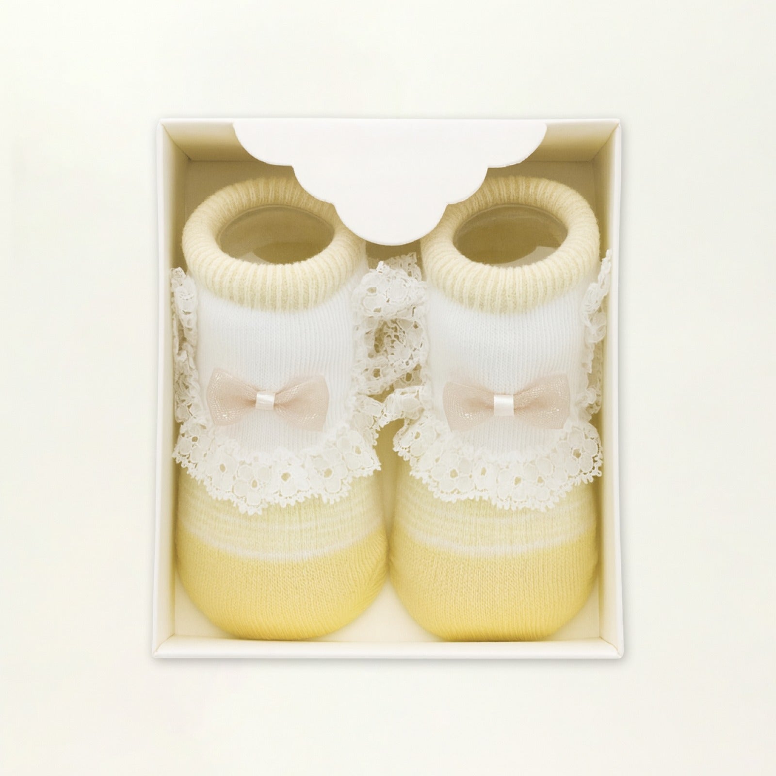 Baby Booties – Infant Soft Socks (Soft Yellow)