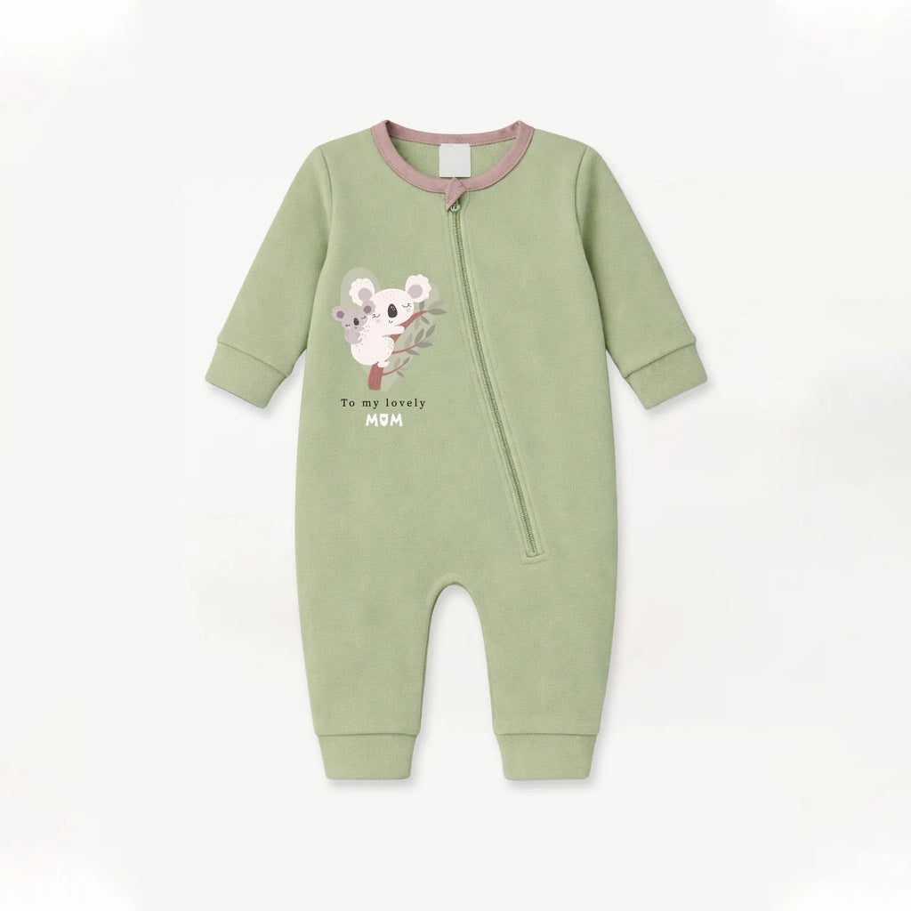 Little Koala - Fleece Zipper Romper