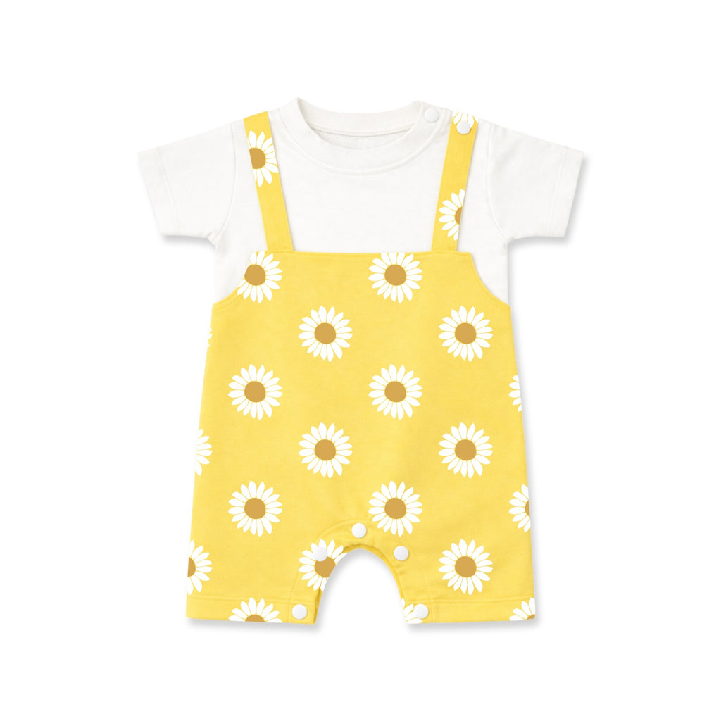 Little Sunflower - Dungaree Romper