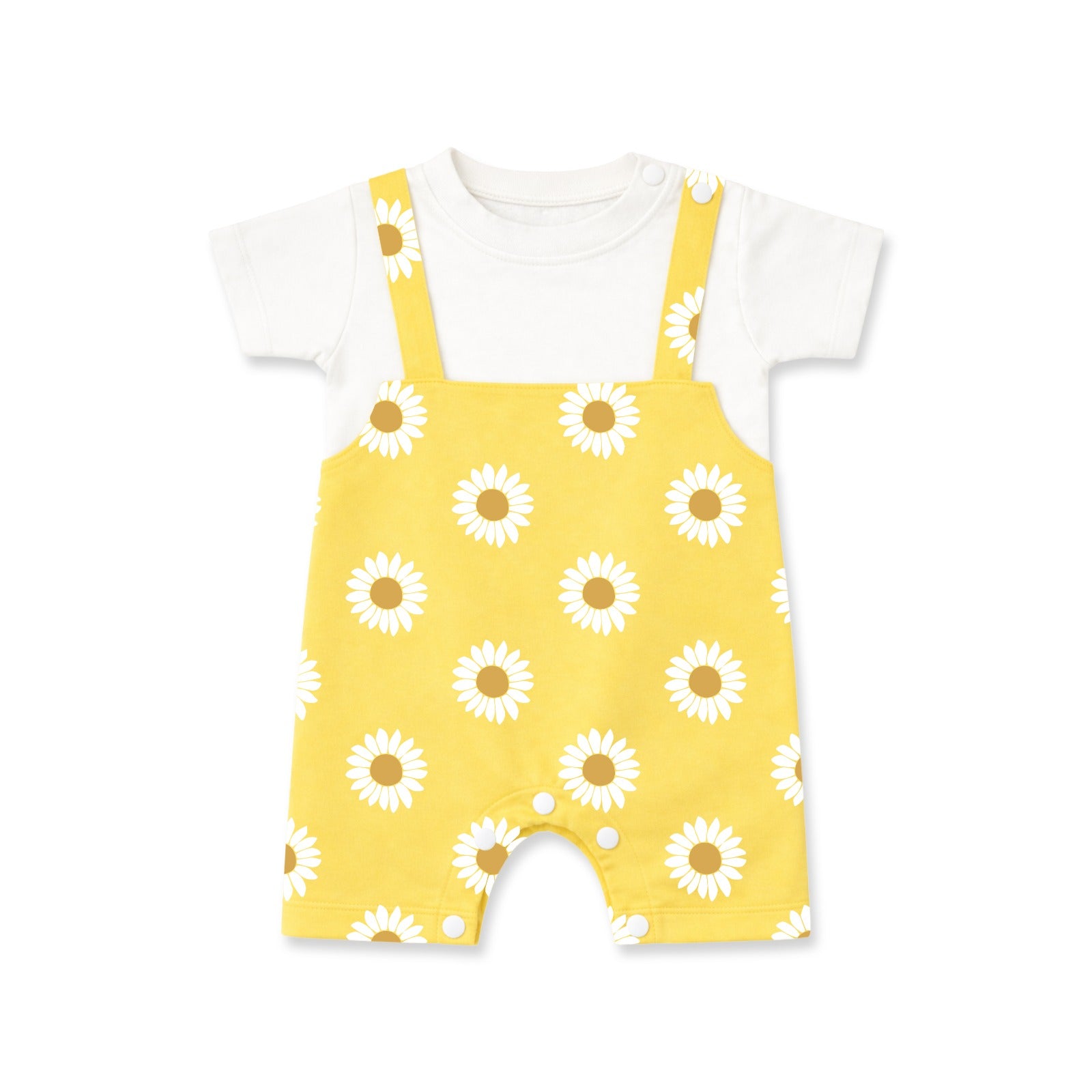 Little Sunflower - Dungaree Romper