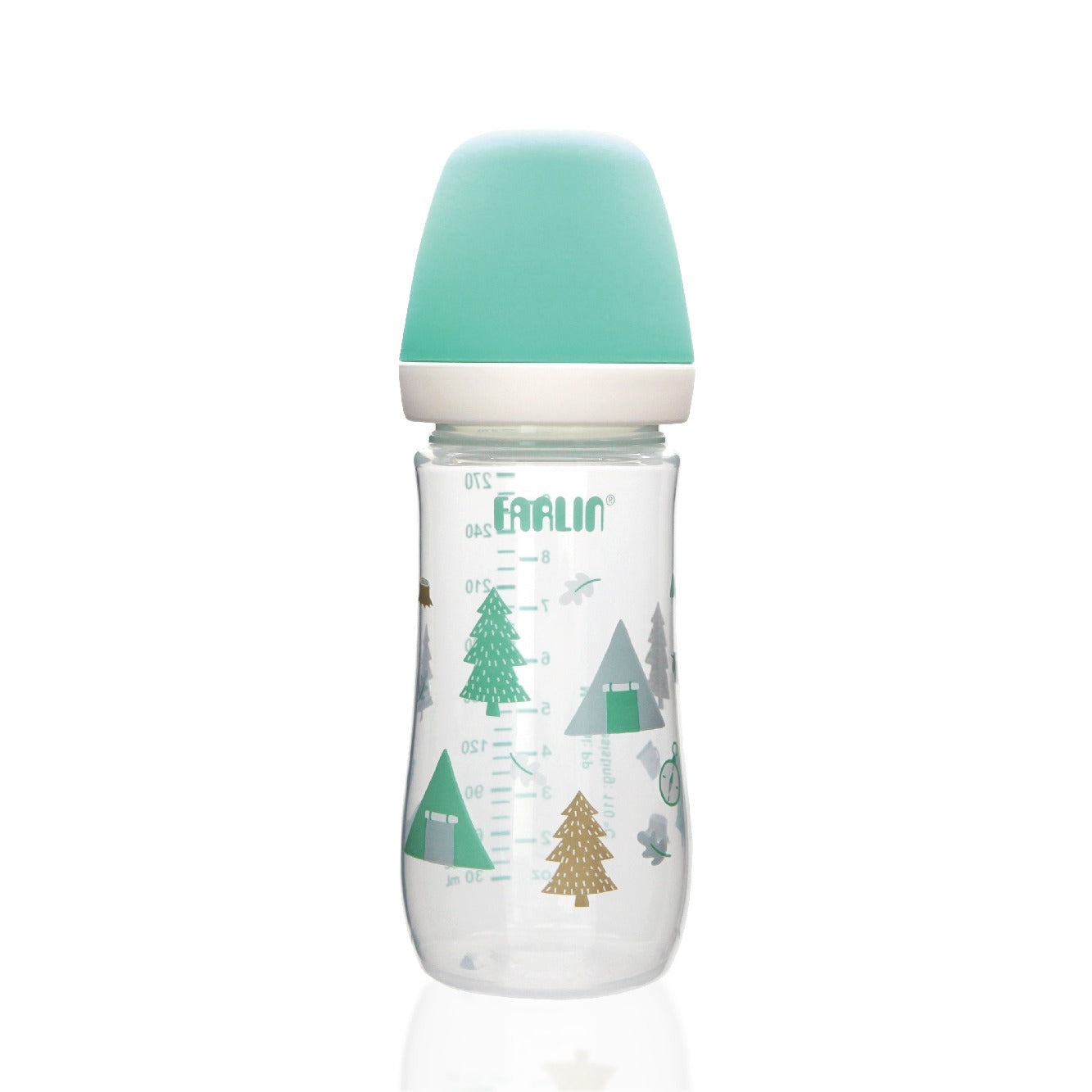 Farlin 270ml Wide Neck Baby Feeding Bottle with Anti-Colic System (3M+)