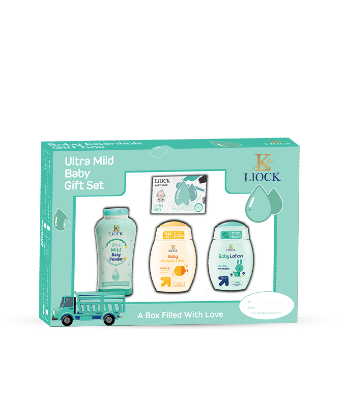 4-Piece Baby Bath & Skincare Gift Set - Gentle Essentials for Newborns