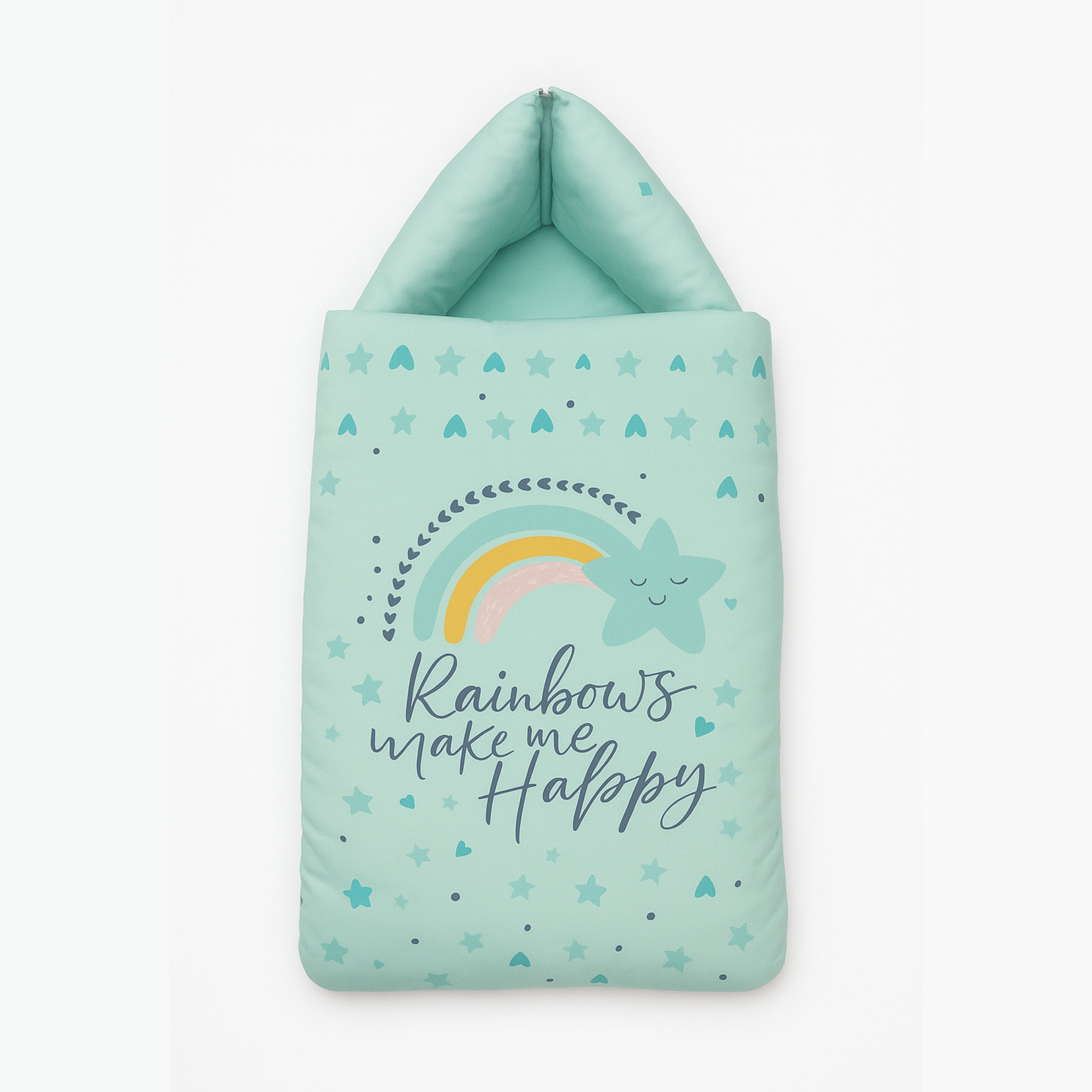 Carry Nest 2 PC - Baby Sleeping Bag - Rainbow Dreams - Green