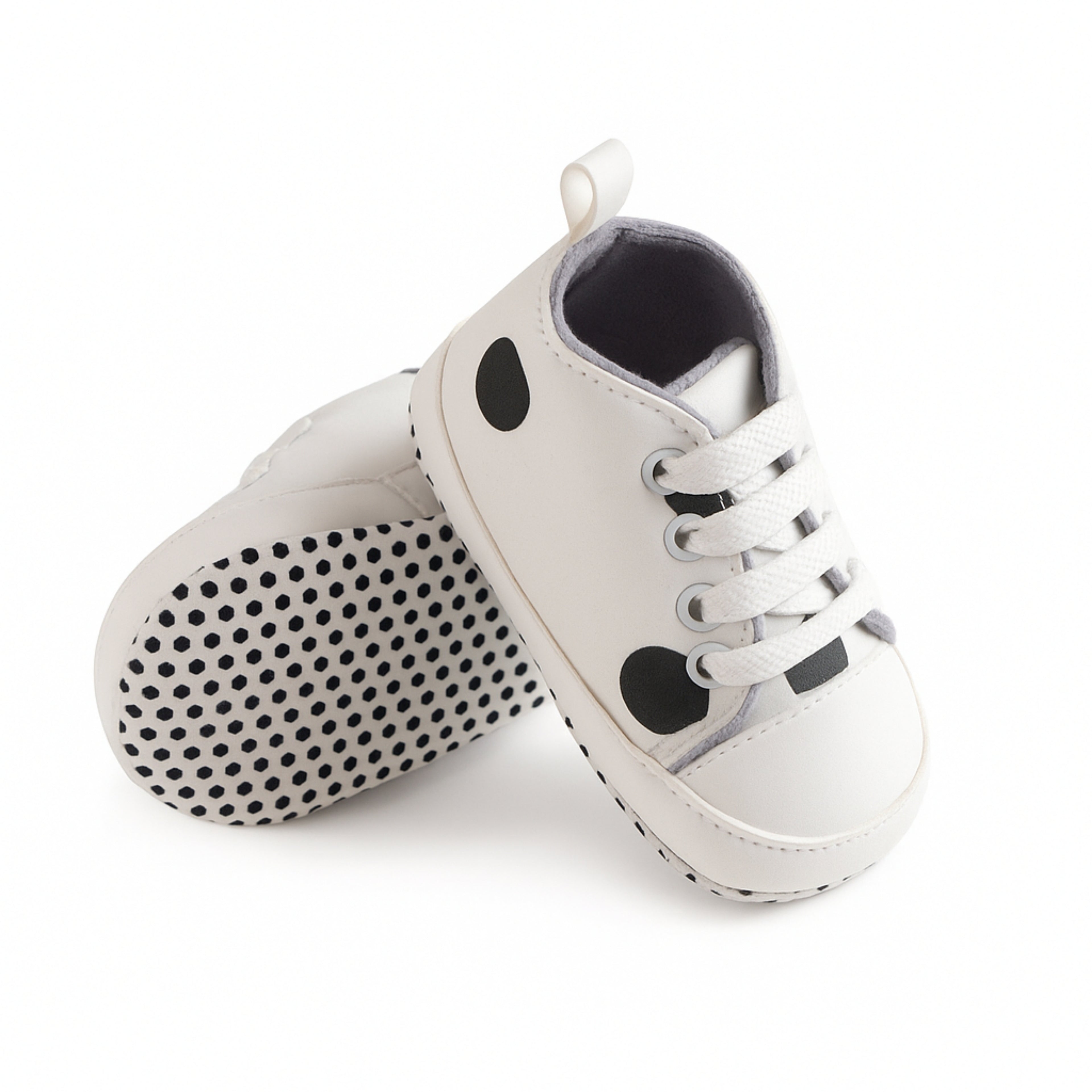 Baby Soft Sole Sneakers – Polka Dot Sneakers